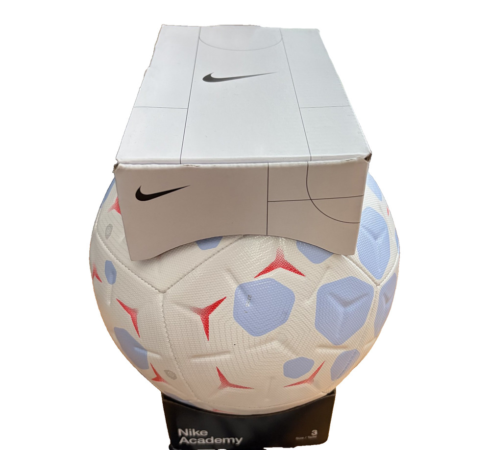 Nike Academy FA25 Soccer Ball Football Balls Size 3 White NWT in Box HV4386-101